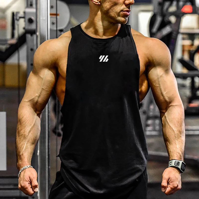 Men's Loose Fit Cotton Tank Top - Breathable and Comfortable Vest