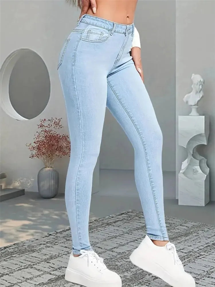 Women’s Stretch Skinny Jeans - Slim Fit Pencil & Straight Leg