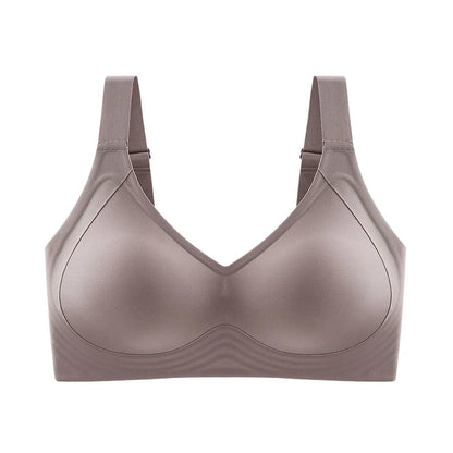 Seamless Wireless Push-Up Bra for Women - Plus Size, Thin Cup