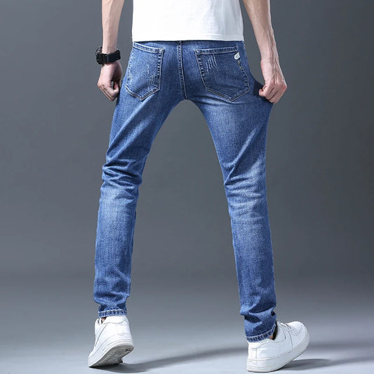 Men's Classic Slim Fit Casual Stretch Jeans - Comfortable & Stylish Denim for Men