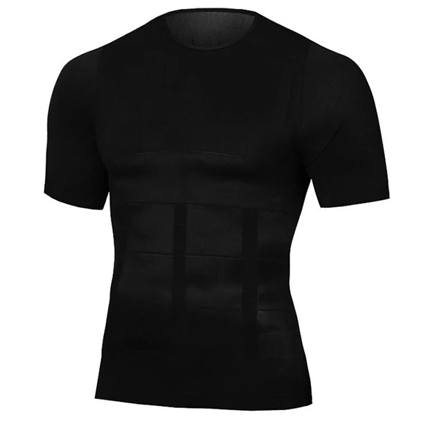 Men's Compression T-Shirt - Slimming Body Shaper for Men, Body Contouring & Support