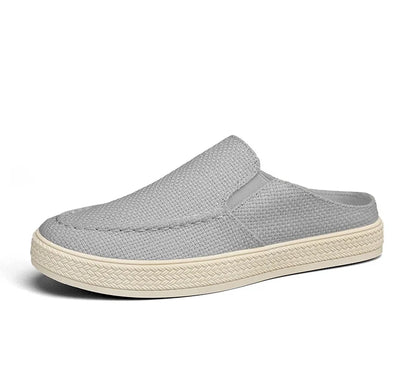 Men's Canvas Slippers – Anti-Slip Soft Sole Half Slippers