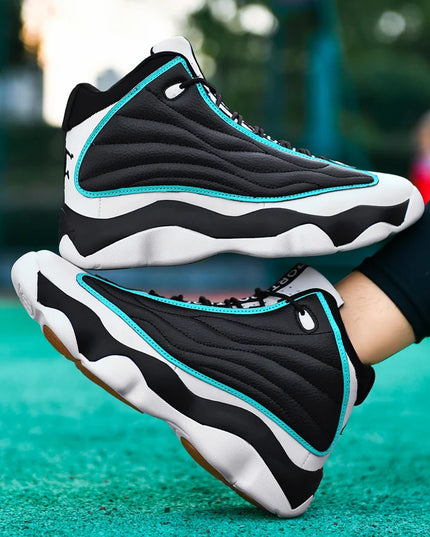 Men's Classic Lace-Up Sneakers with Anti-Skid, Wear-Resistant Outsole