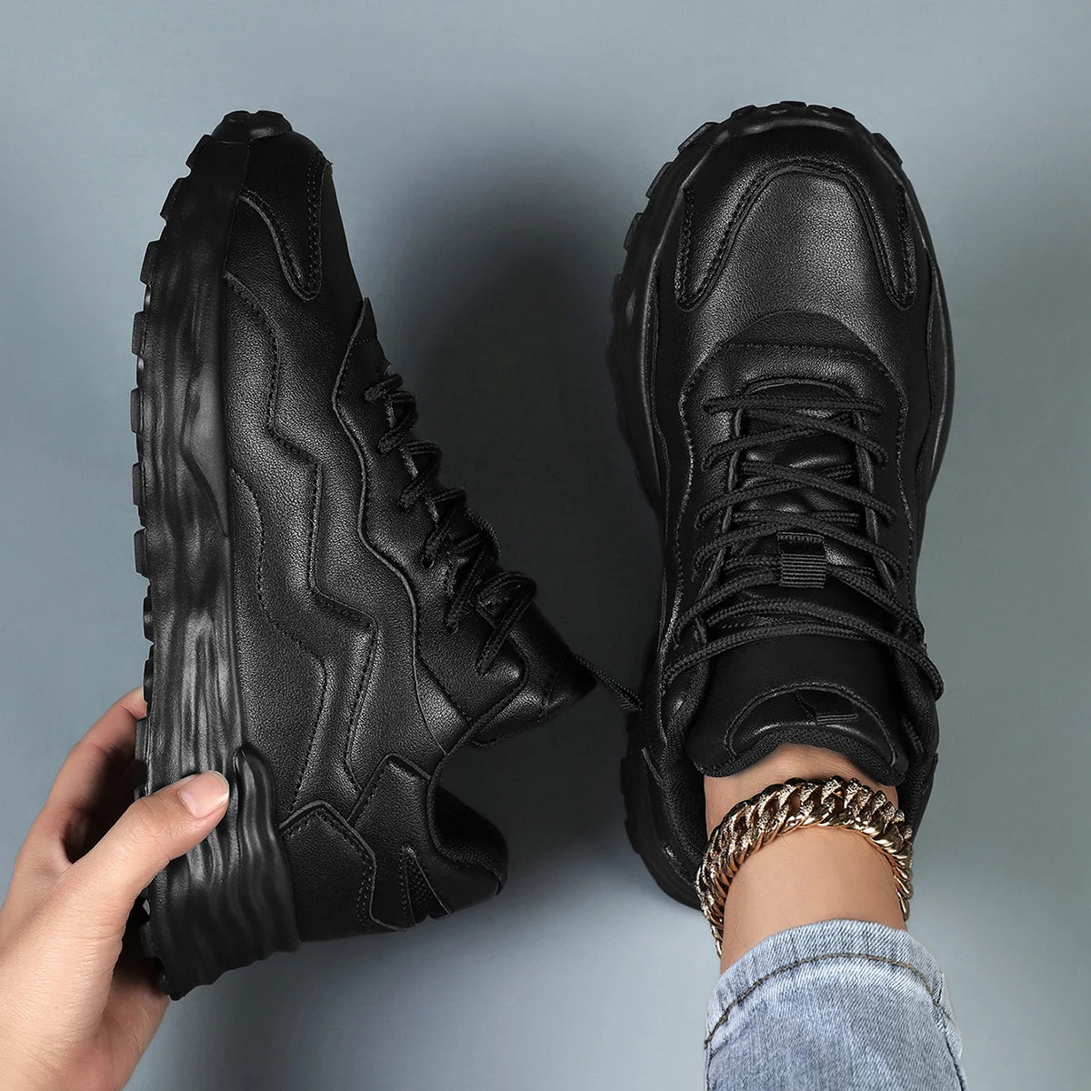 Breathable Women's Vulcanized Platform Casual Sneakers