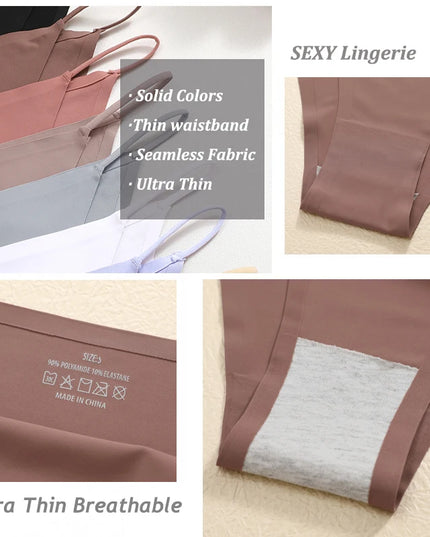 TakeTalk 20PCS Women's Seamless Ice Silk Ultra-Thin Breathable Panties Set