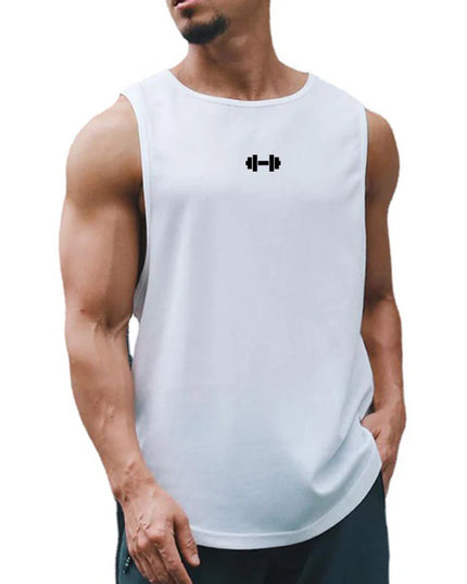 Men's Sleeveless Gym Tank Tops - Quick Dry Mesh, Loose Fit