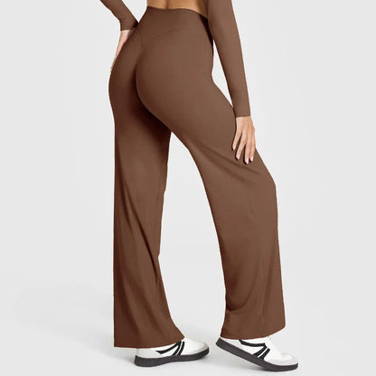 Women’s Flared Pants, Straight-Leg, Loose Fit