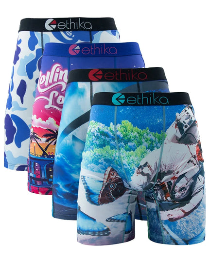 ETHIKA Men's 3-Piece Hipster Underwear Set – Comfortable & Stylish Men's Briefs Pack