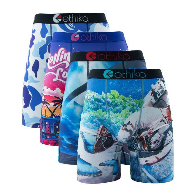 ETHIKA Men's 3-Piece Hipster Underwear Set – Comfortable & Stylish Men's Briefs Pack