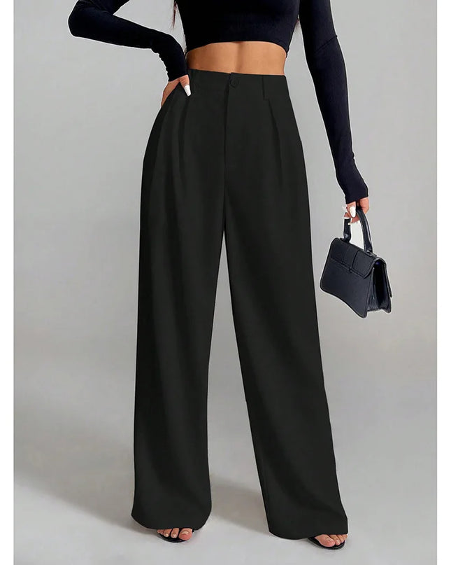 High-Waisted Straight-Leg and Wide-Leg Pants for Women