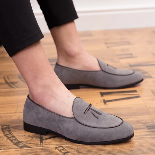 Men's Suede Slip-On Loafers - Stylish and Comfortable Men's Loafers
