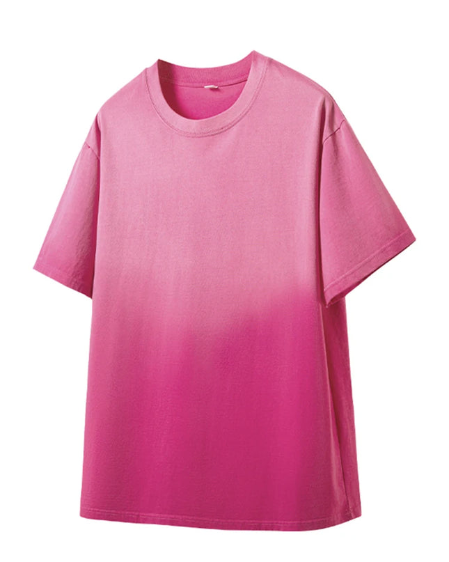 Men's Oversized Cotton T-Shirt with Gradient Color