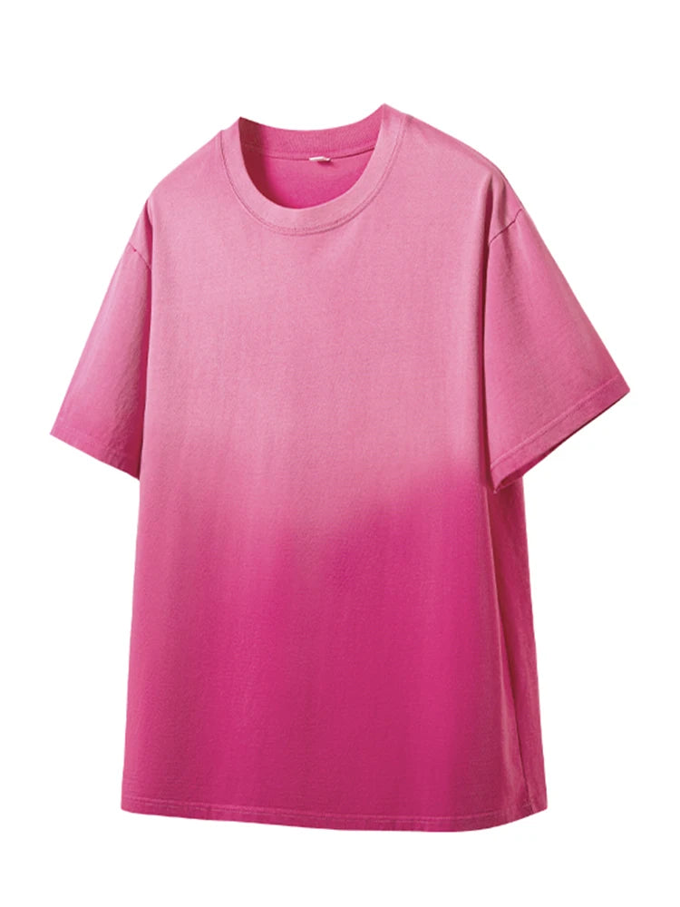 Men's Oversized Cotton T-Shirt with Gradient Color