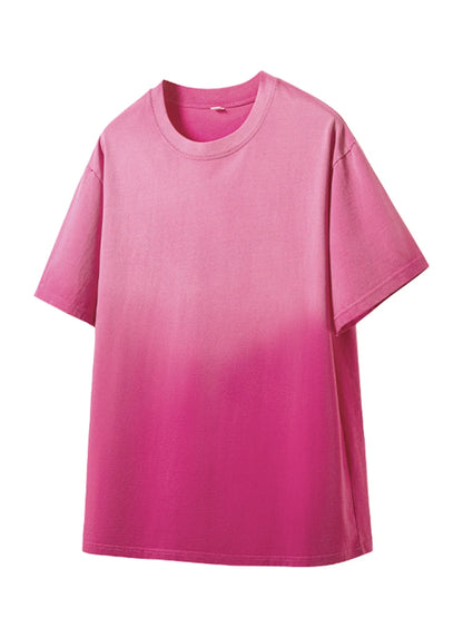 Men's Oversized Cotton T-Shirt with Gradient Color
