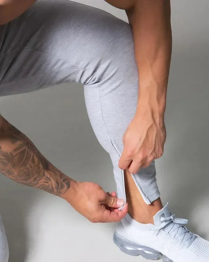 Men’s Fitness Striped Drawstring Sweatpants – Athletic Training Joggers