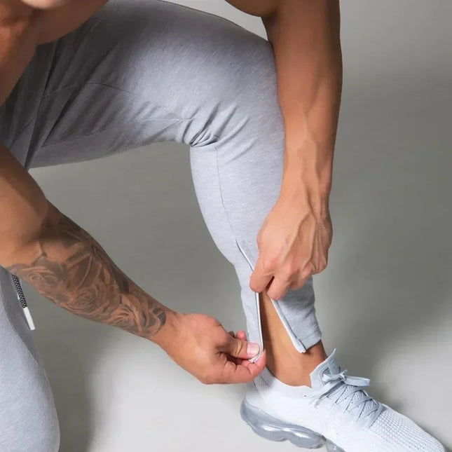 Men’s Fitness Striped Drawstring Sweatpants – Athletic Training Joggers