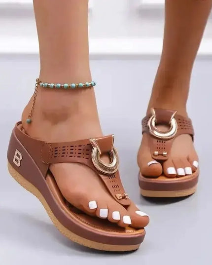 Women's  Non-Slip Platform Wedge Sandals - Various Colors