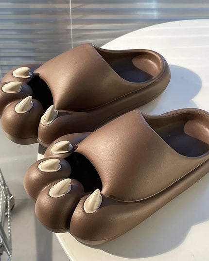 Cartoon Cat Claw Tiger Paw Slippers for Men and Women