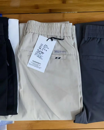 Men's Straight-Leg Slim Fit Breathable Casual Pants
