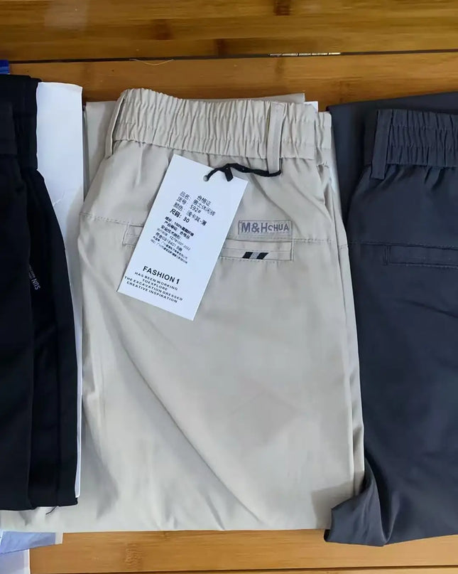 Men's Straight-Leg Slim Fit Breathable Casual Pants