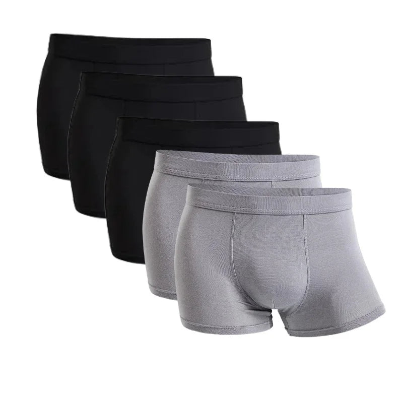 Five-Pack Bamboo Boxers for Men