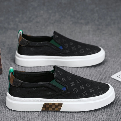 Men's Breathable Slip-On Sneakers - Flat Loafers for Men