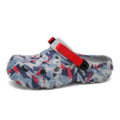 Men's Outdoor Casual Flat Platform Clogs