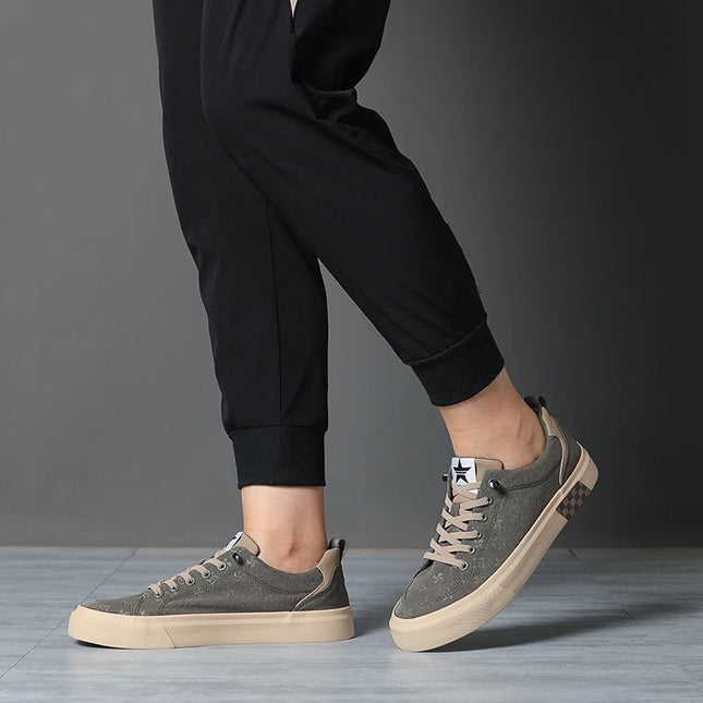 Men's Casual Canvas Sneakers - Breathable, Non-Slip, Comfortable Shoes