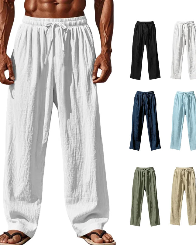 Men's Breathable Loose Fit Drawstring Casual Pants
