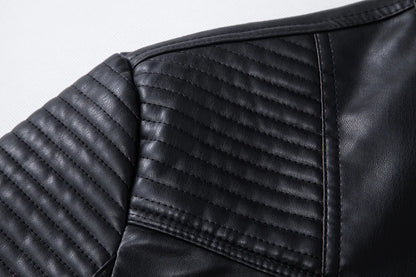Leather Clothing New Men's Motorcycle Leather Jacket Slim Cool Handsome Men Jacket New Male Vintage Leather Jackets
