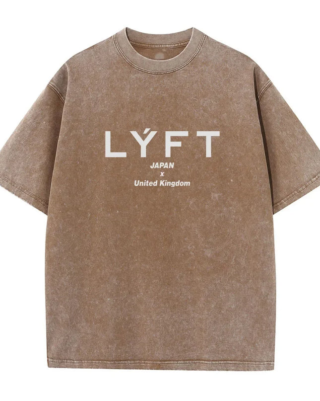 Lyft Washed Classic Cotton Men's Oversized T-Shirt