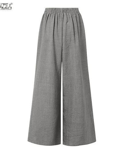 Women's High-Waisted Wide-Leg Pleated Loose Trousers