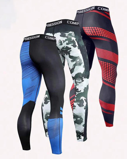 Men's Athletic Compression Pants for Sports and Training