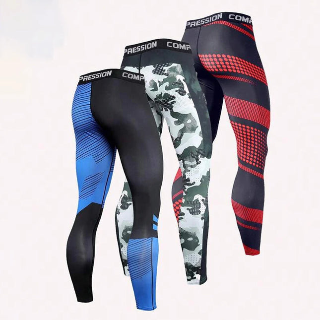 Men's Athletic Compression Pants for Sports and Training