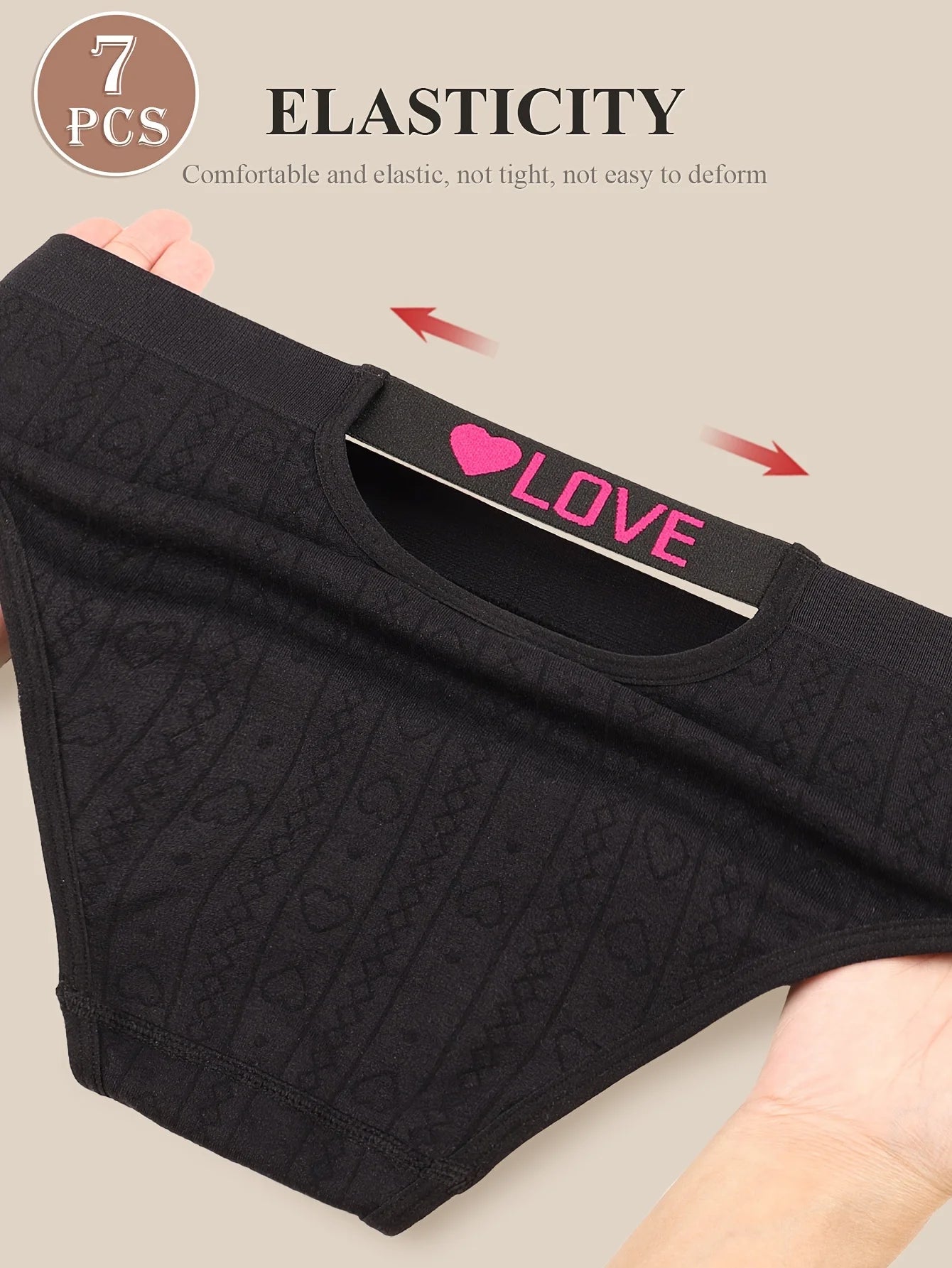 7-Pack of Women's Low-Waisted Underwear