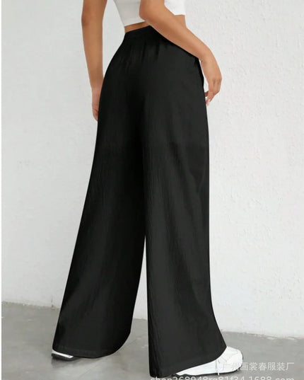 Women's Casual Wide-Leg Drawstring Pants