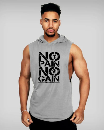 Men's Sleeveless Hooded Vest - Breathable, Lightweight, Men's Athletic Hooded Tank Top
