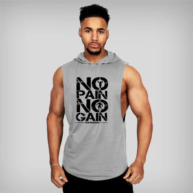 Men's Sleeveless Hooded Vest - Breathable, Lightweight, Men's Athletic Hooded Tank Top