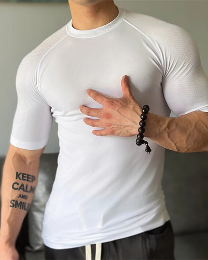 Men's Half-Sleeve Compression Sweater