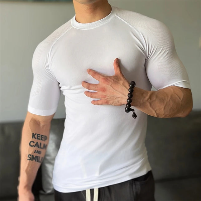 Men's Half-Sleeve Compression Sweater