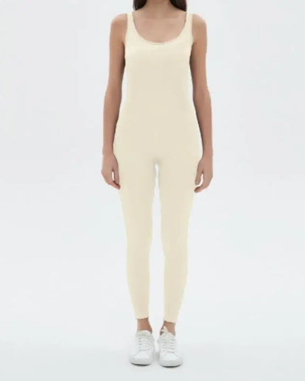 Women's Seamless Slim Fit One-Piece Jumpsuit with High Elasticity