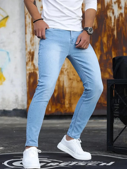 Men's Slim Fit Stretch Denim Jeans - Various Colors