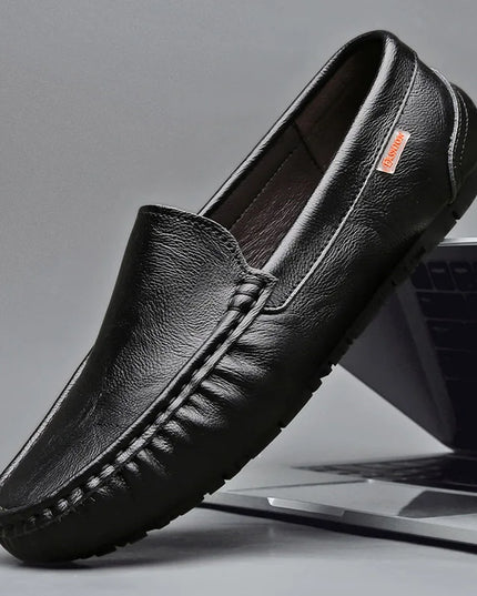 Men's Leather Flat Casual Loafers