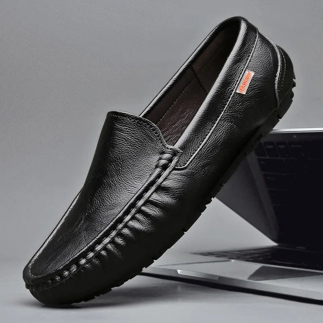 Men's Leather Flat Casual Loafers