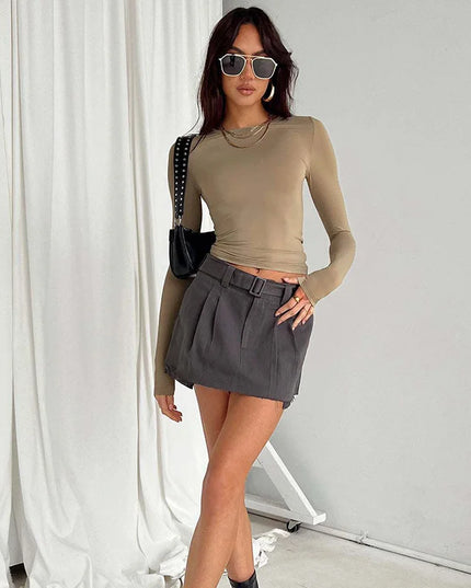 Women Casual Long Crop Top-  Slim Fit - Various Colors