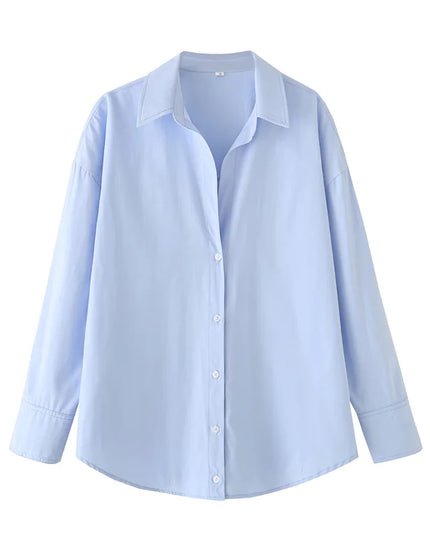 HXAO Women's Oversized Button-Up Shirt