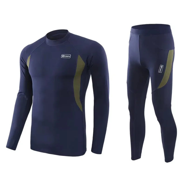 Men's Thermal Compression Activewear Sweater and Pants Set