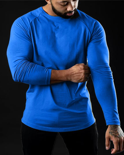 Men's Compression Cotton Long Sleeve Sports Sweater