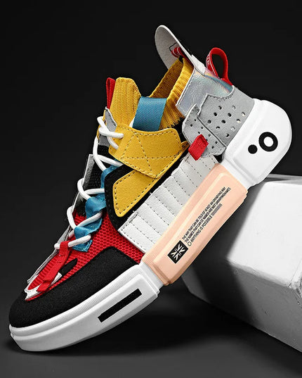 Men's Casual Sneakers - Breathable Luxury Trainers With Trendy Design