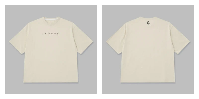 Cronos Men's Loose Fit Oversized Cotton T-Shirt